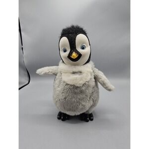Happy Feet 11" Dancing Eric Plush Talking Penguin Tested & Works Thinkway Toys